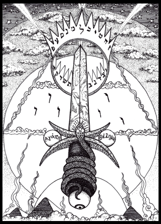 New Ace of Swords BW