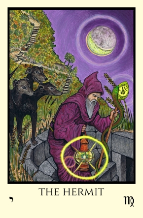 Hermit Tabula Mundi Tarot color version