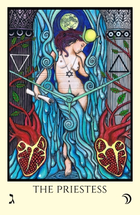 Priestess Tabula Mundi Tarot color version