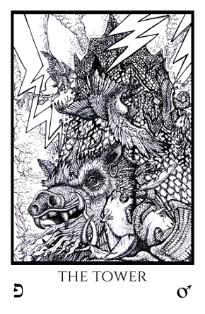 Tower-Tabula-Mundi-Tarot-black-white-version Tower Tabula Mundi Tarot black white