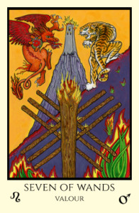 bordered color 7 of Wands small