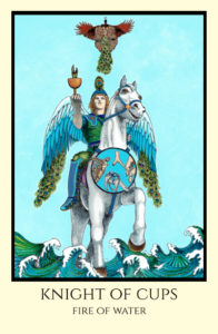 bordered color Knight of Cups