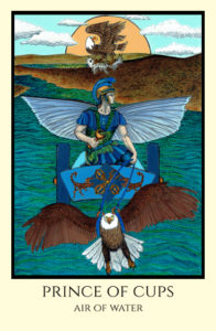 bordered color Prince of Cups